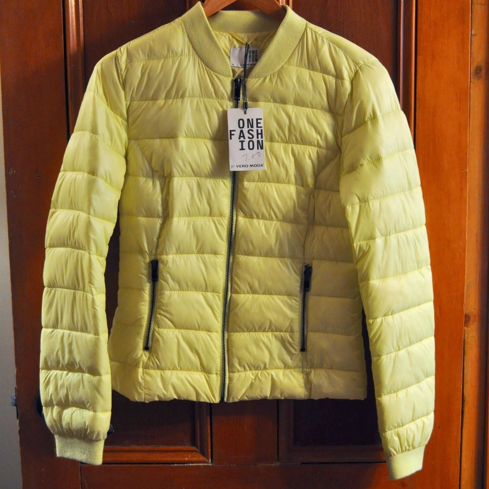 💥SALE Yellow Packable Puffer Jacket Vero Moda NWT